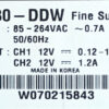 FINE SUNTRONIX VSF30-DDW 12V/0.12-1.2A 12V/1.2A Dual Output AC to DC Switching Power Supply P149 - Image 2