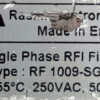 RASMI RF 1009-SG5 250V/AC 9A Single-Phase RFI Filter F17 - Image 4
