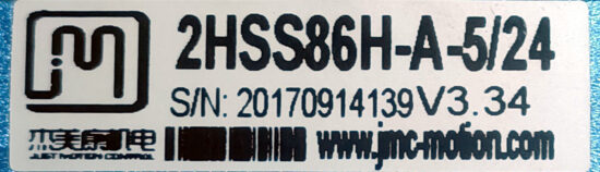 JMC 86J18118EC-1000-QS Nema34 Closed Loop Stepper Motor + 2HSS86H-A-5/24 Hybrid Step-Servo Drive SMD68 - Image 10