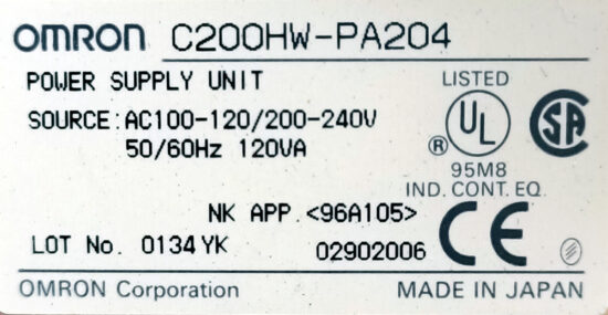 OMRON C200H-CN311 C200HW-BI081-V1 C200H-AD003 C200H-OD219 C200H-ID217 C200HW-PA204 Programmable Controller PLC Module PL139 - Image 3