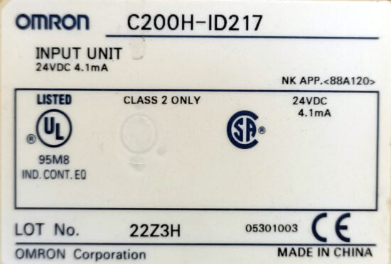 OMRON C200H-CN311 C200HW-BI081-V1 C200H-AD003 C200H-OD219 C200H-ID217 C200HW-PA204 Programmable Controller PLC Module PL139 - Image 6