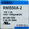 COSEL RMB50A-2 5V 1.5A 24V 1.8A Dual Output AC to DC Switching Power Supply P252 - Image 2