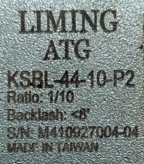 LIMING ATG 10:1 Ratio KSBL-44-10-P2 Angle Reducer Gearbox For 50w & 100w Servo Motor G890 - Image 2