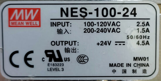 MEAN WELL NES-150-24 24V 6.5A Single Output AC to DC Switching Power Supply P255 - Image 2