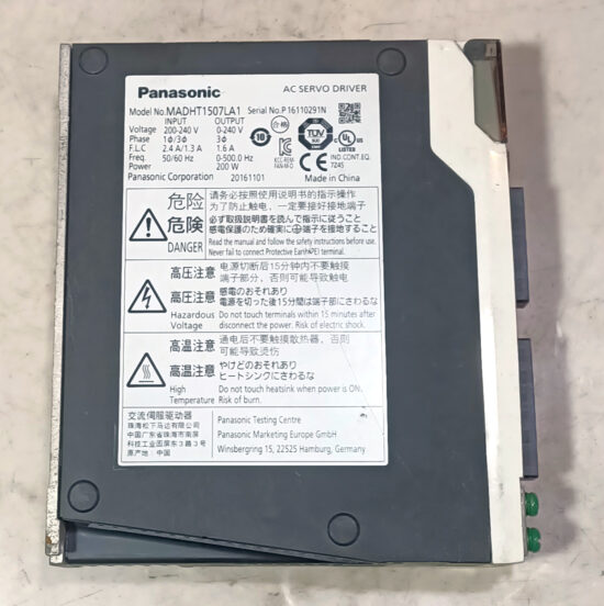 PANASONIC A5 Series 200w (0.2kw) MADHT1507LA1 AC Servo Driver SD882 - Image 5