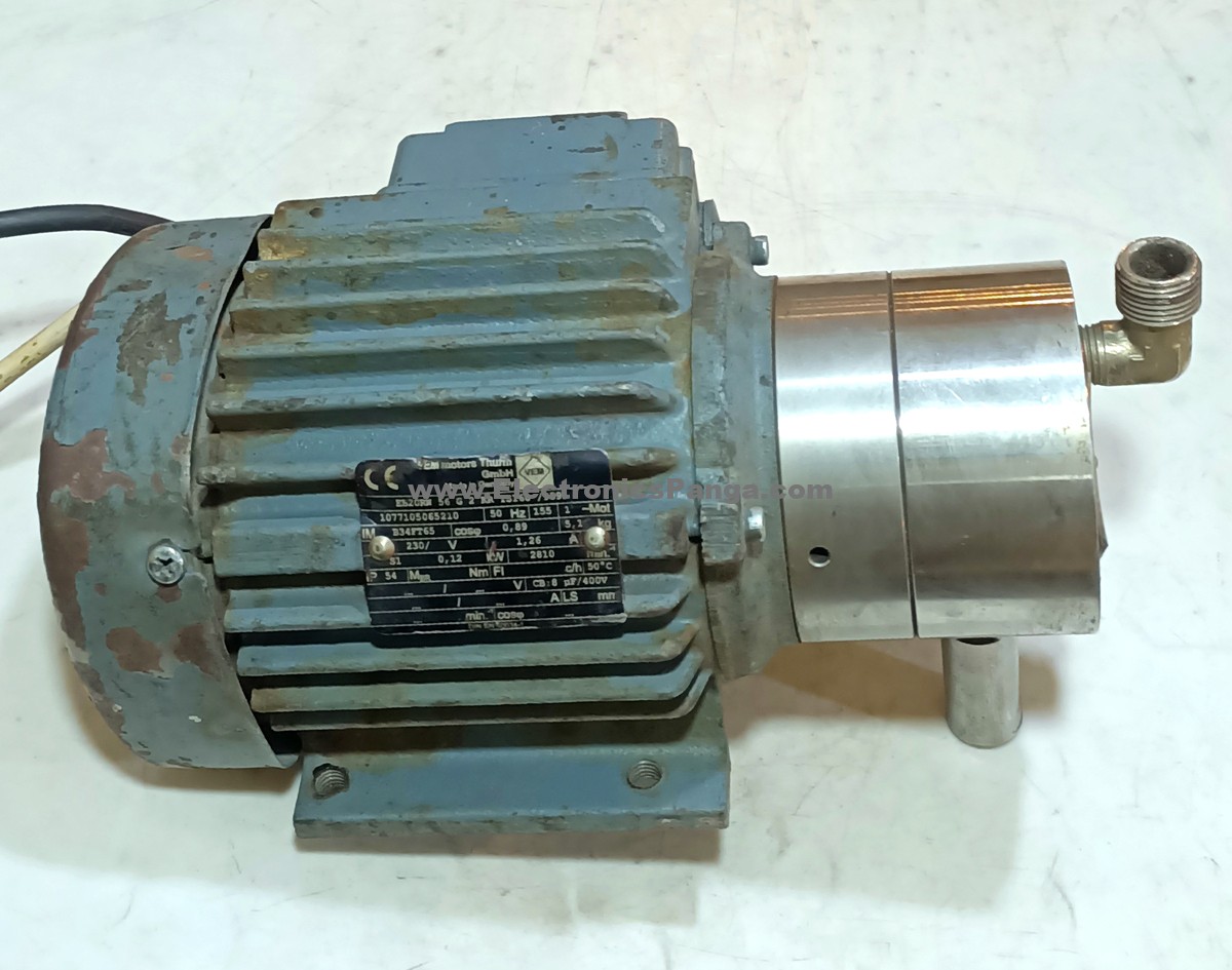 VEM MOTORS EB20RW-56-G-2-KR VEK1 0.12kw 230V 1.26A Single Phase Motor Pump DM109 - Image 4