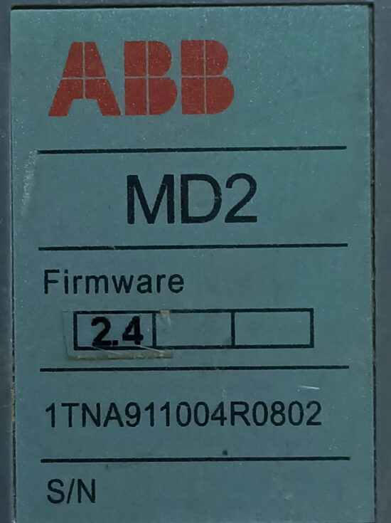 ABB MD2 FIRMWARE 1TNA911004R0802 Operator Panel AS460 - Image 3