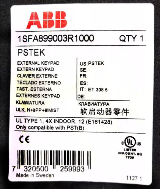 ABB PSTEK 1SFA899003R1000 External Keypad Module AS433 - Image 3
