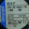EBMPAPST 614F 24V/DC 45MA 2-wires Cooling Fan AS456 - Image 2