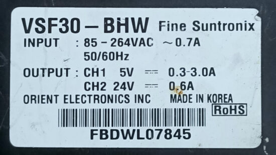 FINE SUNTRONIX VSF30-BHW 5V 3A 24V 0.6A Dual Output AC to DC Switching Power Supply P285 - Image 2