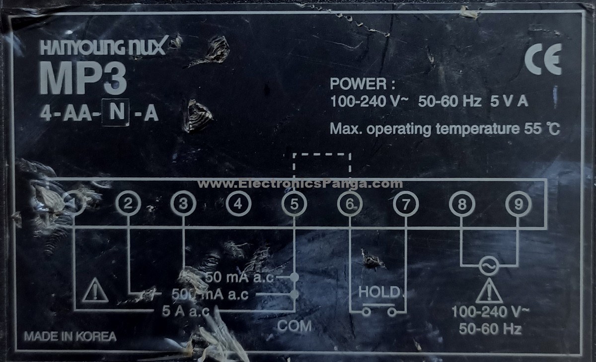 HANYOUNG NUX MP3_4-AA-N-A Digital Multi Panel Meter AS470 - Image 4