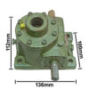 LM LI MING 20:1 Ratio VJ35 Double Input Shaft Type Worm Gearbox G930 - Image 3