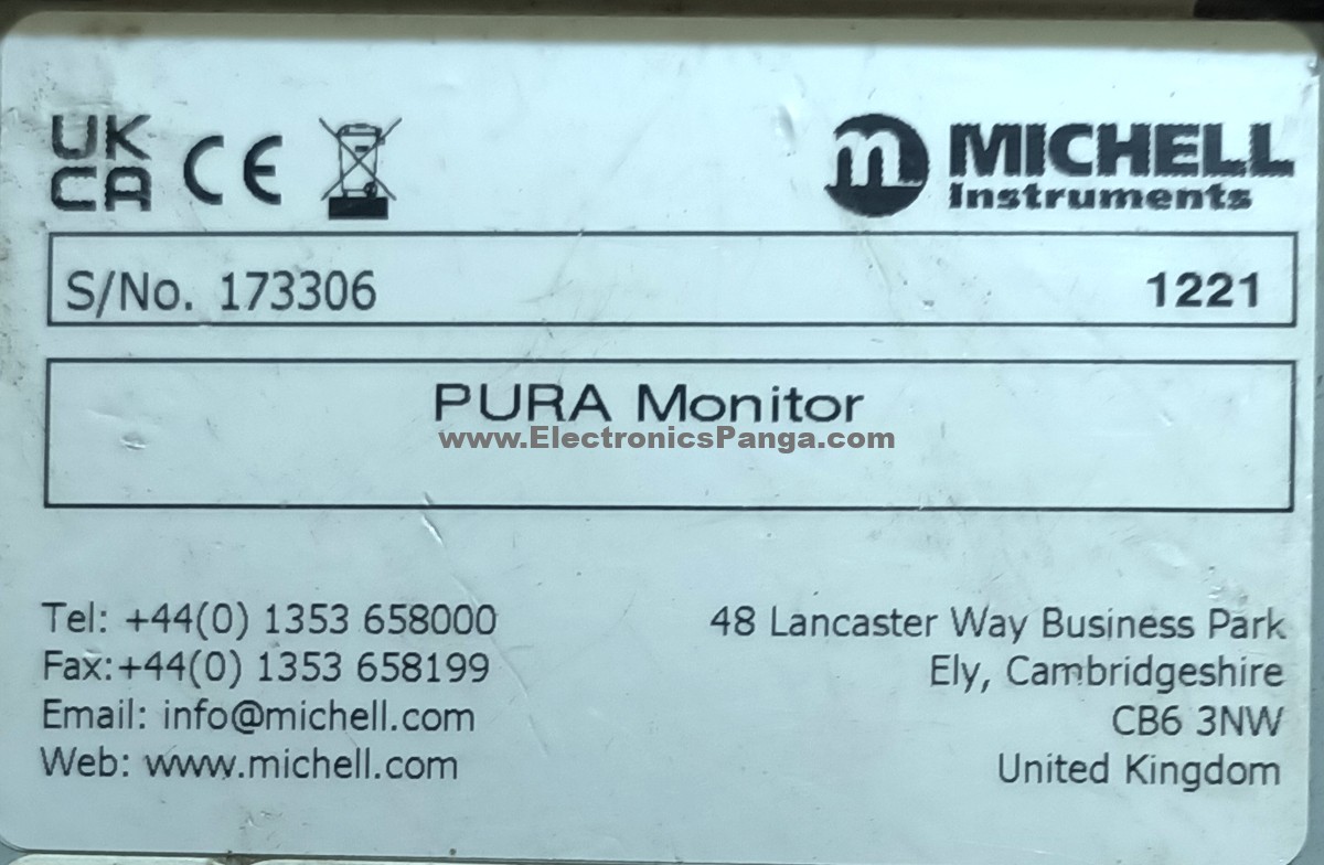MICHELL INSTRUMENTS ENTEGRIS 1221 Pura Monitor AS471 - Image 4