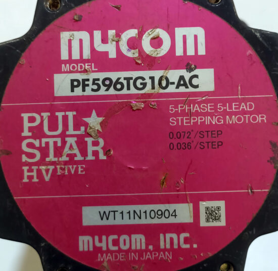 MYCOM PUL STAR HVfive PF596TG10-AC 0.072°-0.036°/Step 5-Phase Nema34 Stepping Motor STM203 - Image 2