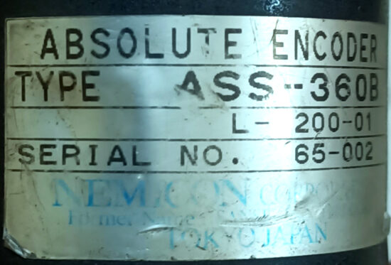 NEMICON ASS-360B ASS-360B-L-200-01 Absolute Encoder RE120 - Image 2