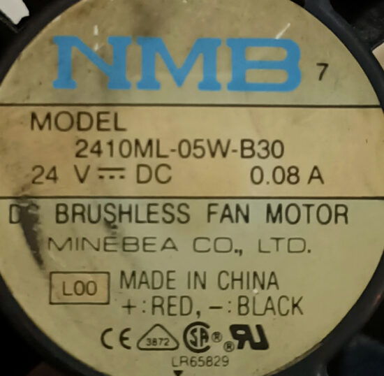 NMB 2410ML-05W-B30 24V/DC 0.08A 2-wires Cooling Fan AS451 - Image 2