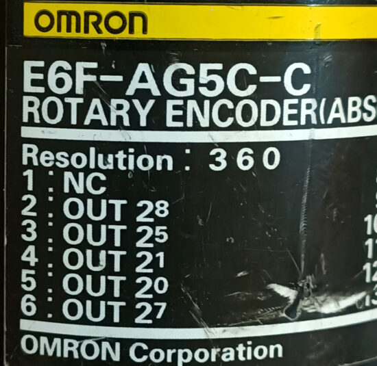 OMRON E6F-AG5C-C 12-24V/DC Absolute Rotary Encoder RE121 - Image 2