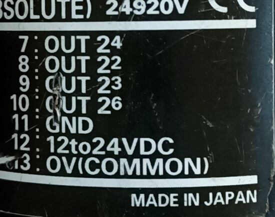 OMRON E6F-AG5C-C 12-24V/DC Absolute Rotary Encoder RE121 - Image 3