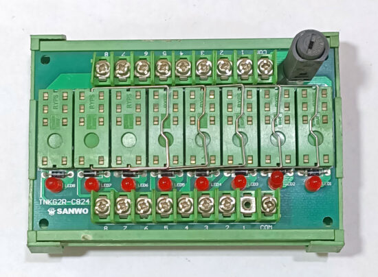 SANWO TNKG2R-C824 24V/DC 8-Channel Interface Relay Module Rail Mount R30 - Image 4