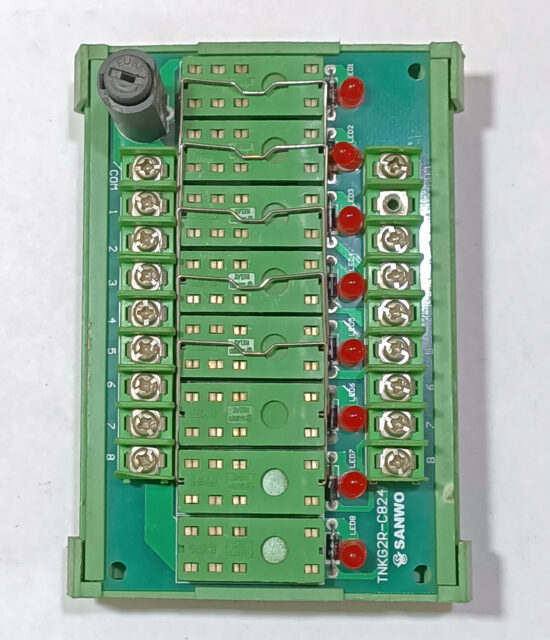 SANWO TNKG2R-C824 24V/DC 8-Channel Interface Relay Module Rail Mount R30 - Image 5