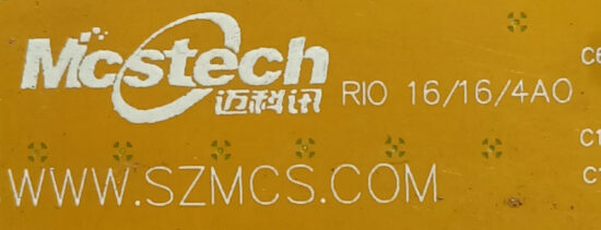 SZMCS MCSTECH RIO 16/16/4AO PLC Module PL203 - Image 3
