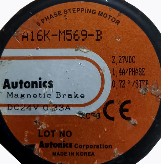 AUTONICS A16K-M569-B 2.27V/DC 1.4A 5-Phase 5-wires 0.72°/Step Magnetic Brake Stepping Motor STM220 - Image 2