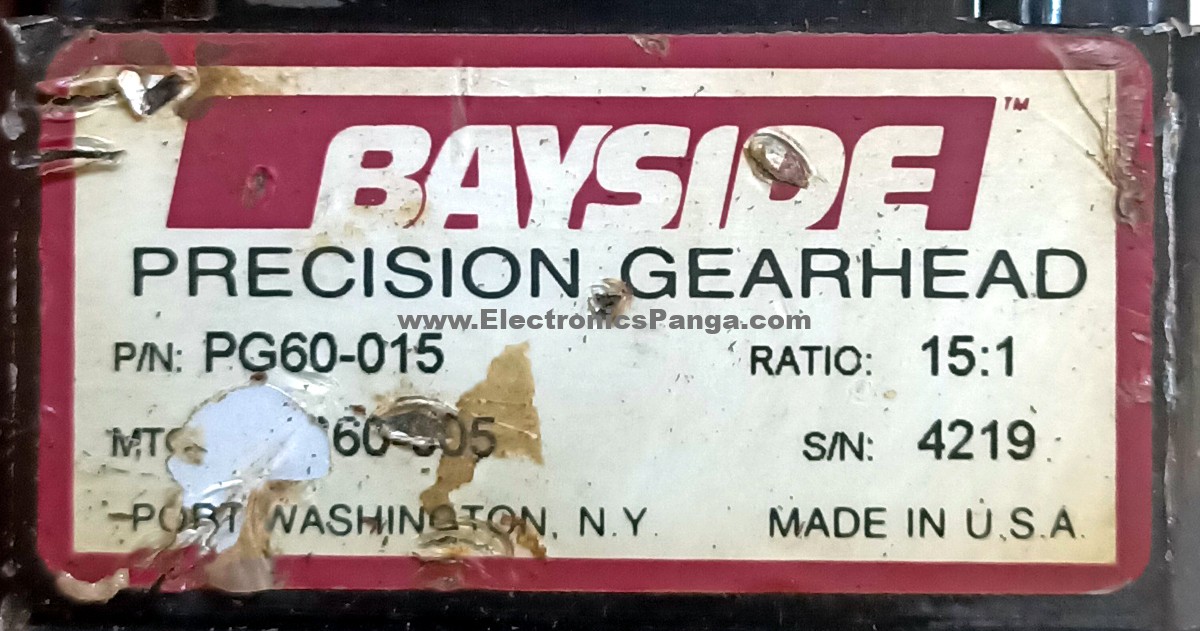 BAYSIDE 15:1 Ratio PG60-015 Planetary Precision Gearhead G998 - Image 2