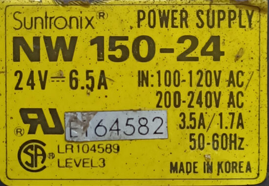 FINE SUNTRONIX NW150-24 24V 6.5A AC To DC Single Output Switching Power Supply P312 - Image 2