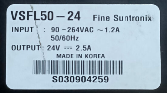 FINE SUNTRONIX VSFL50-24 24V-2.5A AC To DC Single Output Switching Power Supply P307 - Image 2