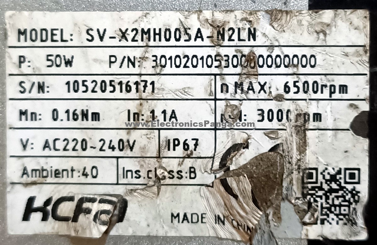 HCFA 50W (0.05Kw) SV-X2MH005A-N2LN AC Servo Motor SM839 - Image 2