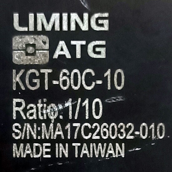 LIMING ATG 10:1 Ratio KGT-60C-10 Reducer Rotary Gearhead For 50w & 100w Servo Motor G1002 - Image 2