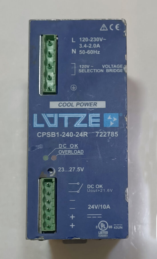 LUTZE CPSB1-240-24R 24V 10A AC To DC Single Output Switching Power Supply Module P318 - Image 2