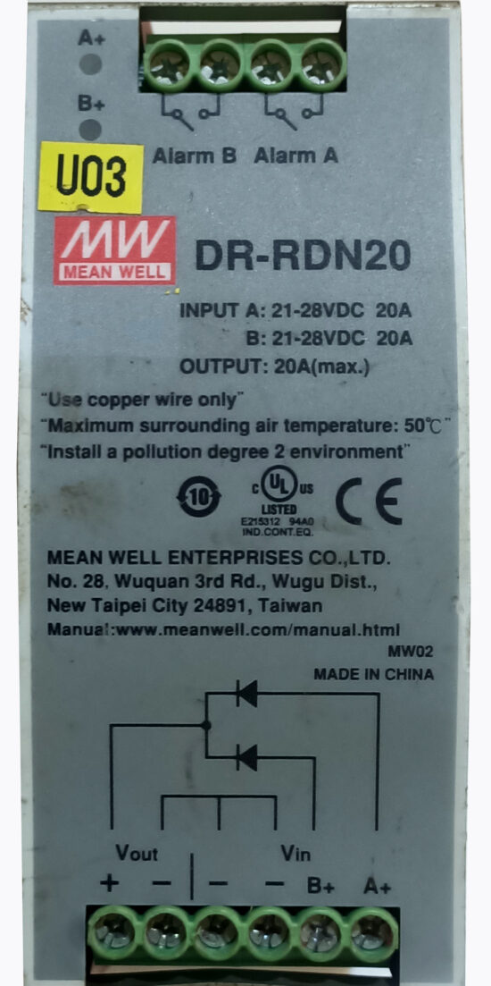 MEAN WELL DR-RDN20 20A DC To DC Single Output Switching Power Supply Module P326 - Image 3