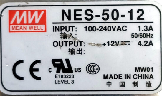 MEAN WELL NES-50-12 12V 4.2A AC To DC Single Output Switching Power Supply P328 - Image 2