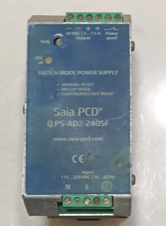 SAIA PCD Q.PS-AD2-2405F 24V 7.5A AC To DC Single Output Switching Power Supply P325 - Image 2