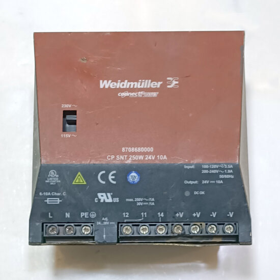 WEIDMULLER CONNECT POWER CP SNT 250W 24V 10A CPSNT250W24V10A AC To DC Single Output Switching Power Supply P321 - Image 2