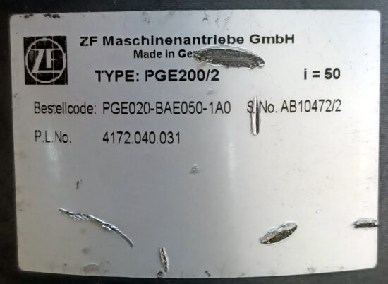 ZF 50:1 Ratio PGE200/2 Reducer Gearbox For 1kw, 1.5kw Servo Motor G1009 - Image 2