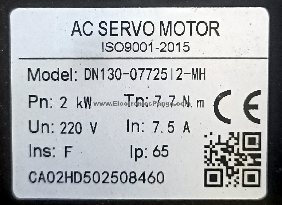 2Kw (2000W) DN130-07725I2-MH AC Servo Motor SM860 - Image 2