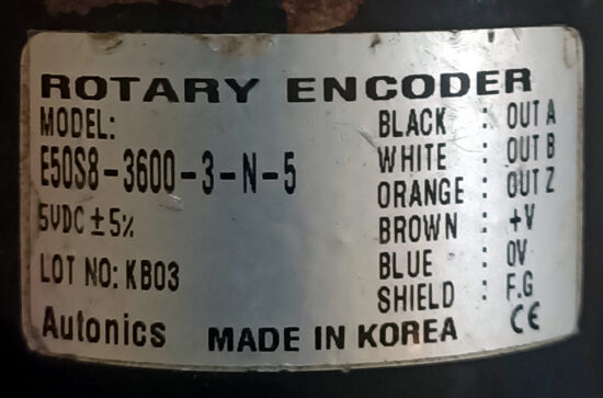 AUTONICS E50S8-3600-3-N-5 5V/DC Rotary Encoder RE145 - Image 2