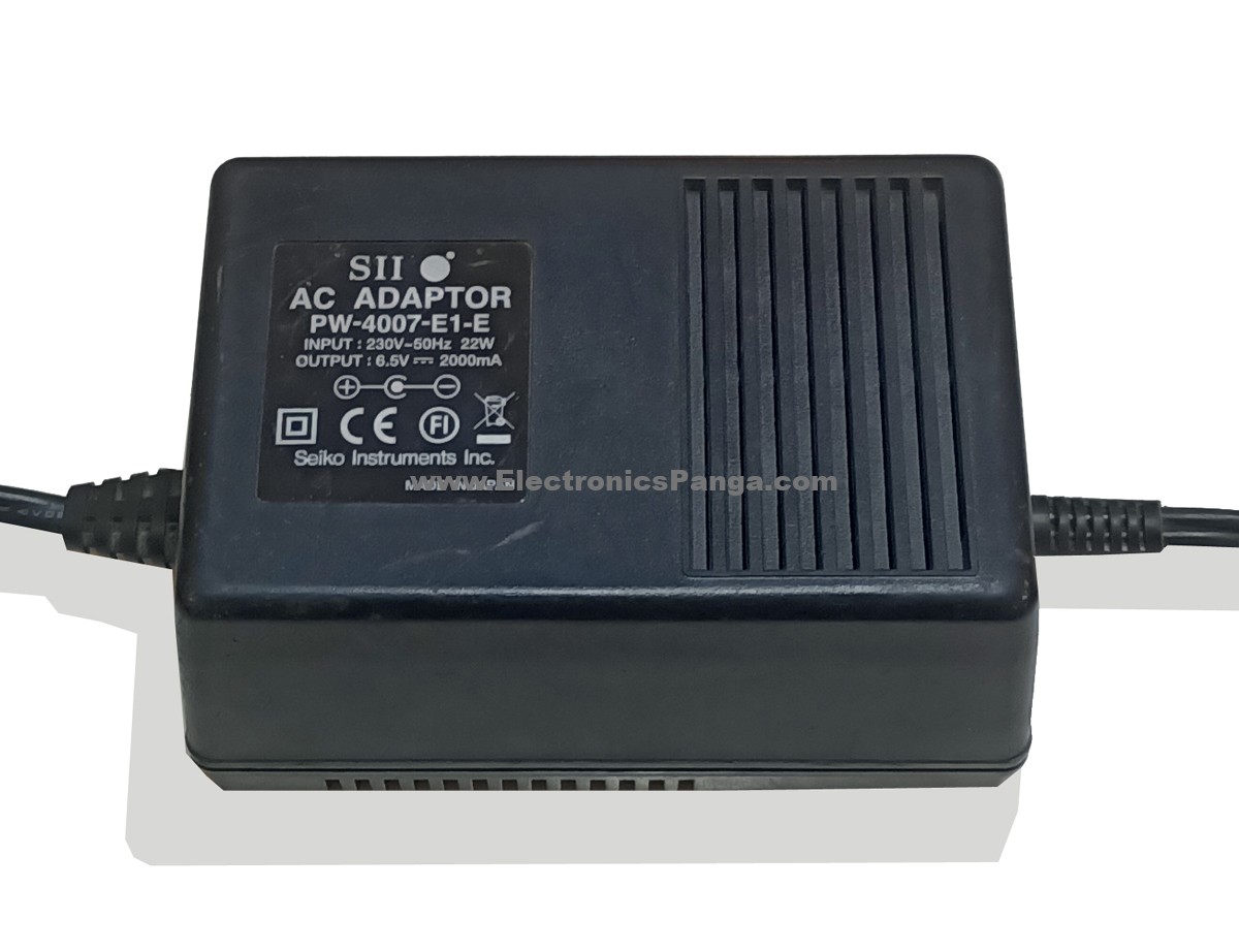 SEIKO PW-4007-E1-E 6.5V 2000mA 22W Power Adaptor AS505 - Image 2