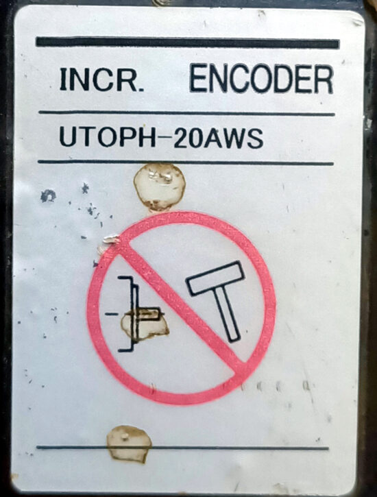 YASKAWA UTOPH-20AWS Incremental AC Servo Motor Encoder RE142 - Image 2