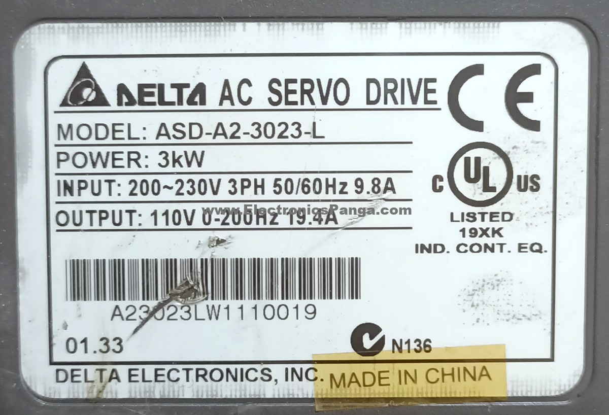 DELTA 3Kw (3000W) ASD-A2-3023-L AC Servo Driver SD1053 - Image 4