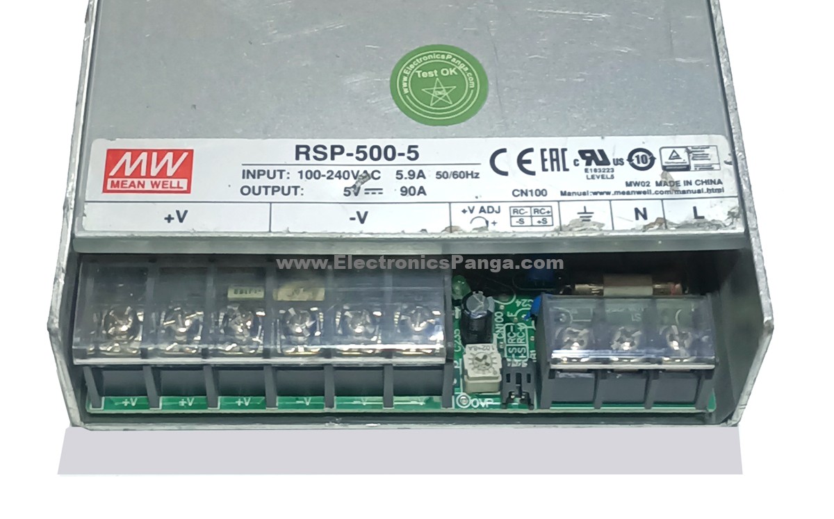 MEAN WELL RSP-500-5 5V 90A AC To DC Single Output Switching Power Supply P379 - Image 5