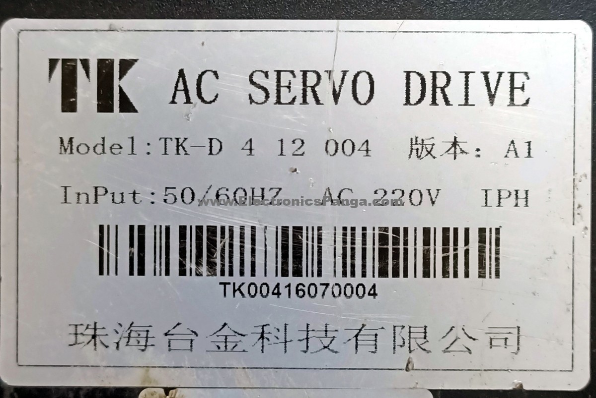 TK TK-D 4 12 004 AC Servo Driver SD1016 - Image 3