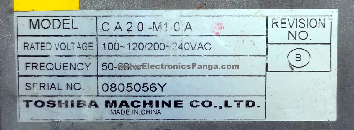 TOSHIBA CA20-M10A 50-200W AC Servo Driver SD1046 - Image 3