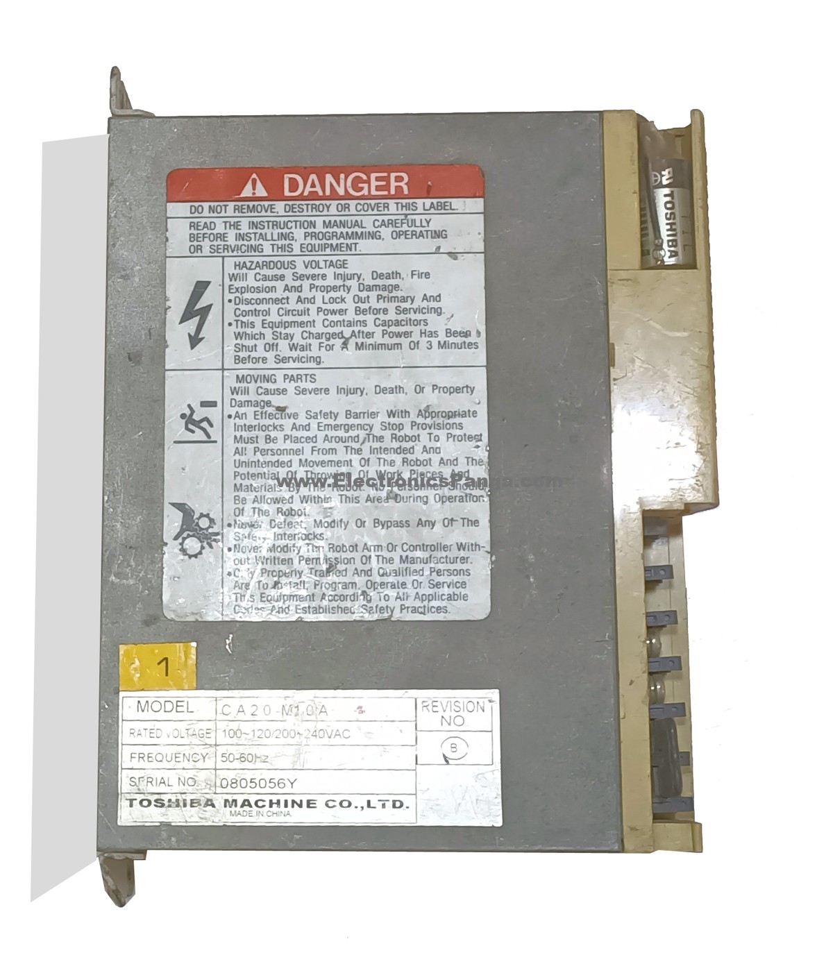 TOSHIBA CA20-M10A 50-200W AC Servo Driver SD1046 - Image 4