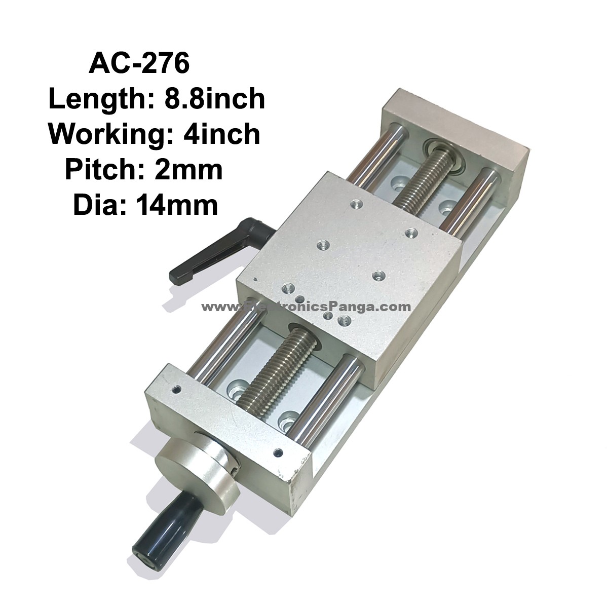 CNC Complete Actuator 2mm Pitch 4inch Working and 8.8inch Length AC-276