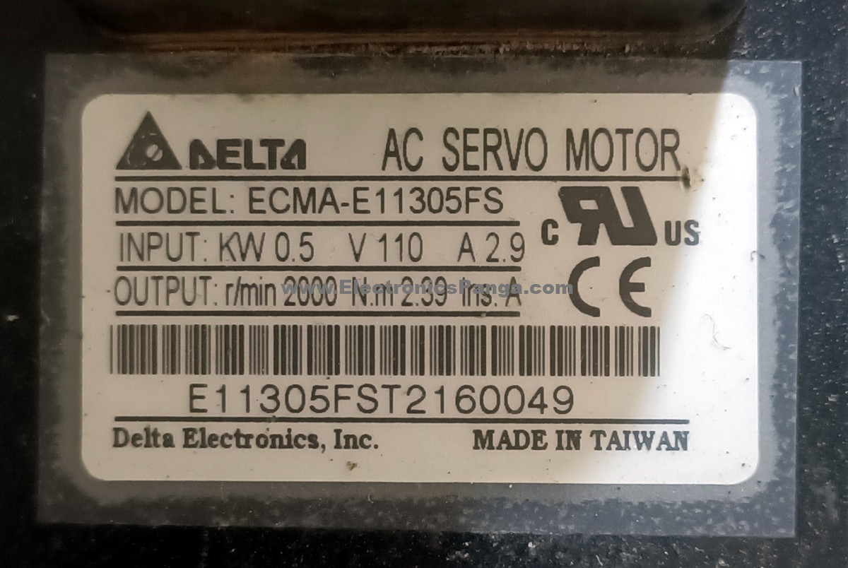DELTA 0.5Kw (500W) ECMA-E11305FS AC Servo Motor SM919 - Image 2