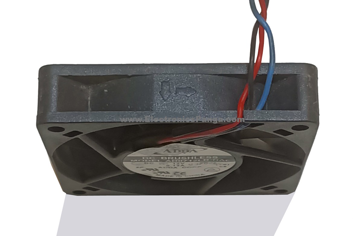 ADDA AD0712LB-DA6 12V/DC 0.12A 3-Wires DC Brushless Cooling Fan AS600 - Image 3