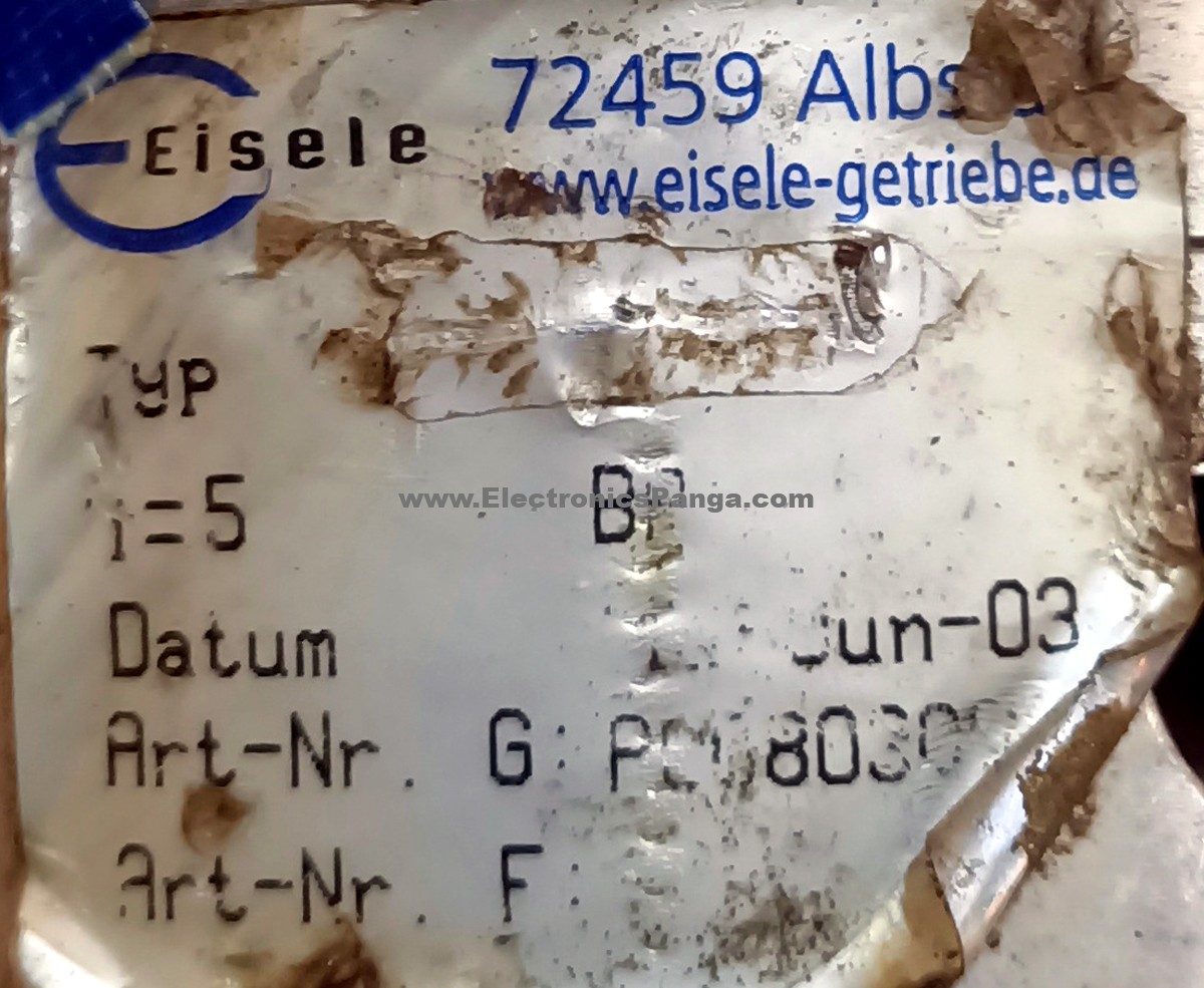 EISELE 5:1 Ratio Reducer Gearbox For 200w & 400w Servo Motor G1209 - Image 2